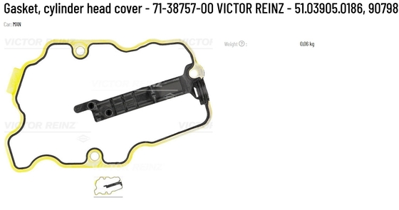 DEUTZ VICTOR REINZ Gasket Cylinder Head Cover 71-38757-00 51.03905.0186 9079885 442.670