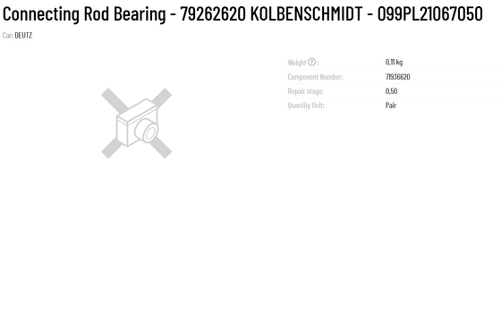 KS Connecting Rod Bearing 79262620 KOLBENSCHMIDT 099PL21067050 The Ultimate Solution for Your Farms