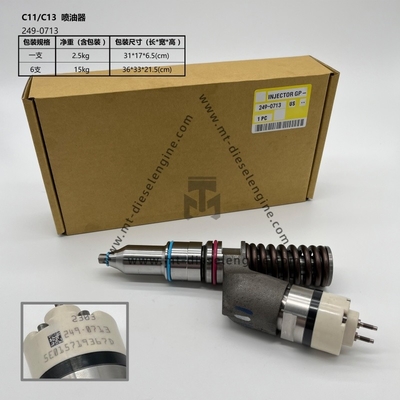 Fuel Injector 249-0713 for Caterpillar CAT Engine C11 C13 C-13 Excavator 345C 345C L 345D 345D L 349D W345